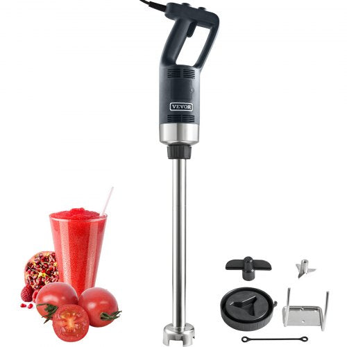 Commercial Immersion Blender, 500 Watt Heavy Duty Hand Mixer, Variable Speed Kitchen Stick Mixer with 304 Stainless Steel Blade, Multi-Purpose Portable Mixer for Soup, Smoothie, Puree, Baby Food