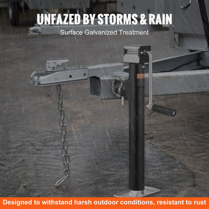 Straight Trailer Coupler, for 2-Inch Hitch Ball, 2-Inch Channel, 3500 lbs Capacity, Heavy Duty Trailer Tongue Coupler, Ideal for Towing Station Wagons, Pickup Trucks, SUVs, Zinc Plated Surface