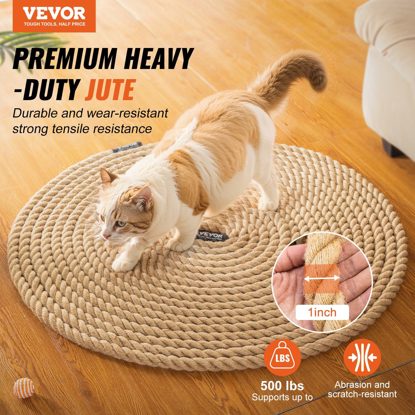 Gym Climbing Rope, 1" Diameter 50 ft Length Gym Fitness Training Rope, Gym Exercise Workout Rope for Adults, Climbing Rope for Fitness and Strength Training, Climbing Exercise, Home Workout