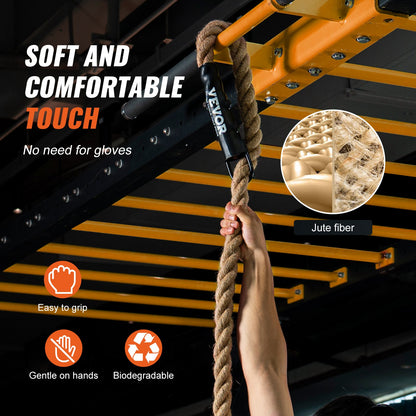 3.8 cm x 762 cm Gym Climbing Rope Fitness Strength Training Rope Home Exercise